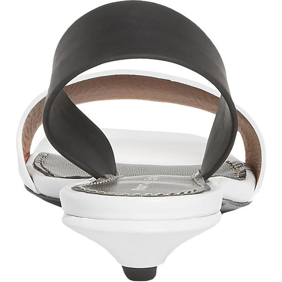 Proenza Schouler Womens PS3409A B/W Leather Slides Flat Sandals Shoes NWT - Picture 2 of 3